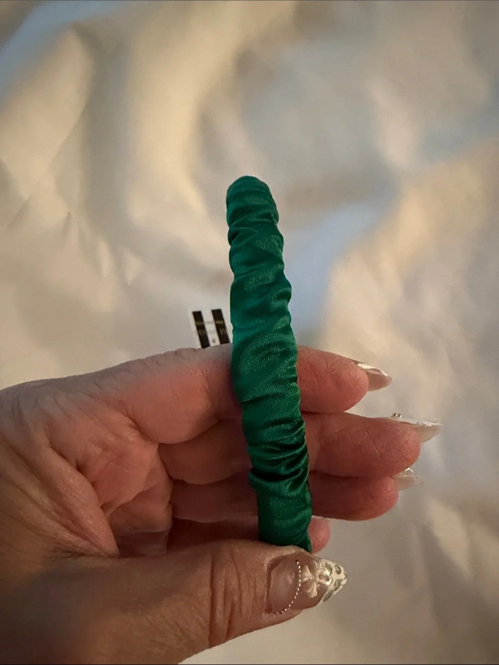 Lele Sadoughi Jessie Silk Headband in Evergreen NWT